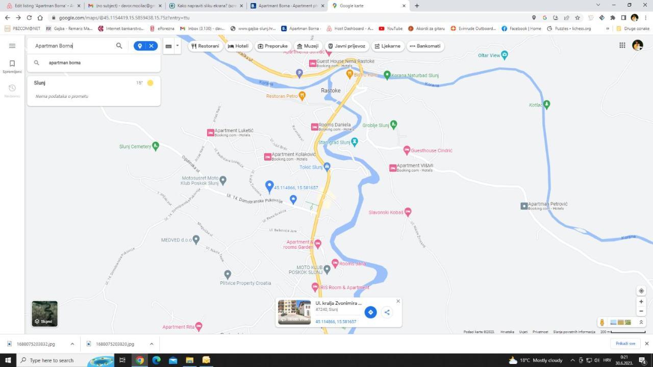 Apartmant Borna Слунь Екстер'єр фото